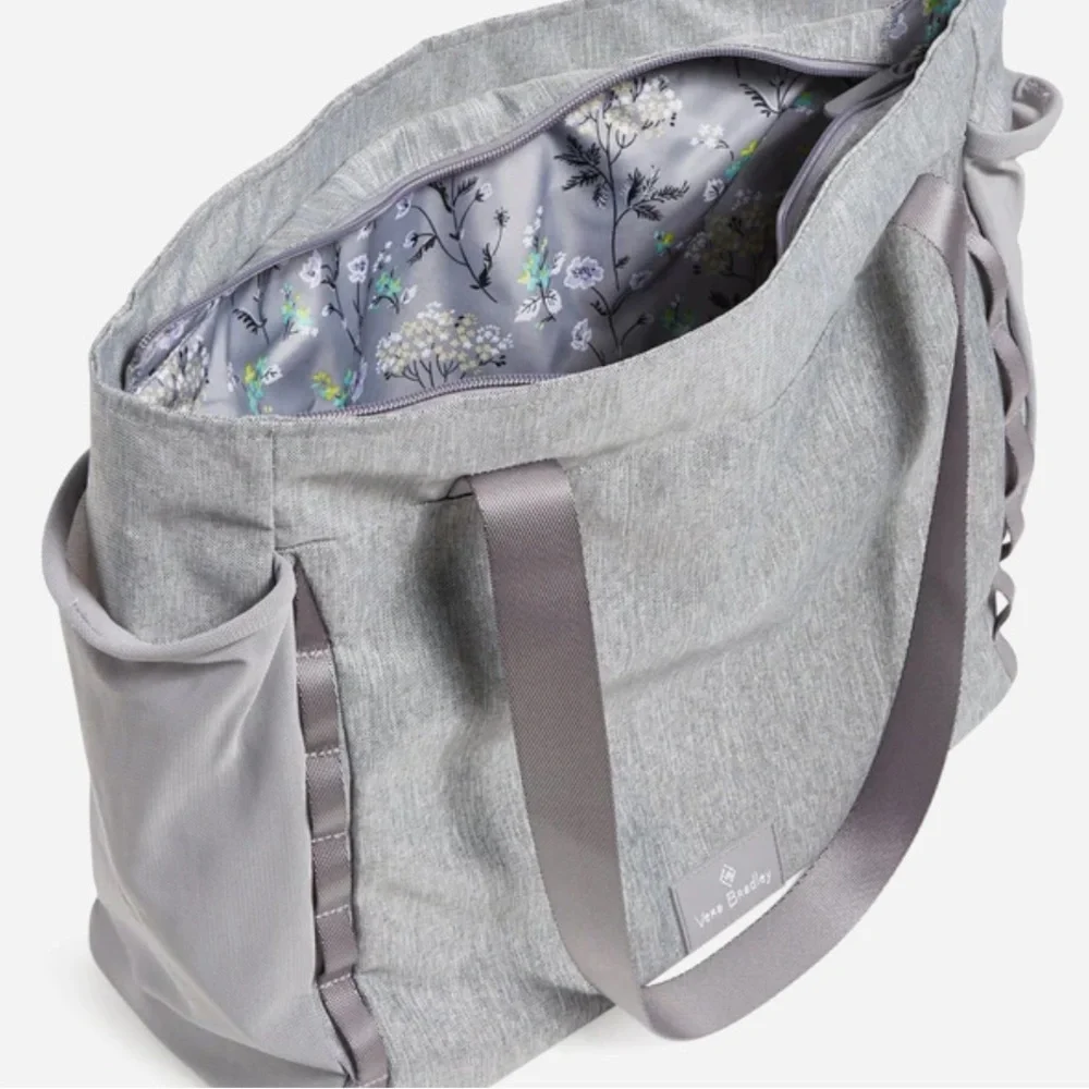 NWT Vera Bradley Sport Tote Heather Grey - Picture 2 of 5